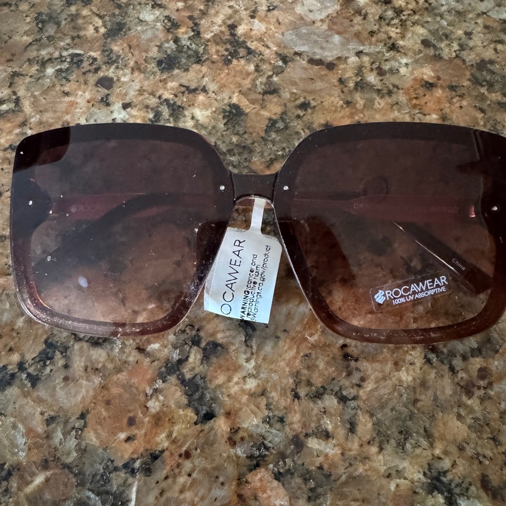 Rocawear Dark Brown Oversized Sunglasses
